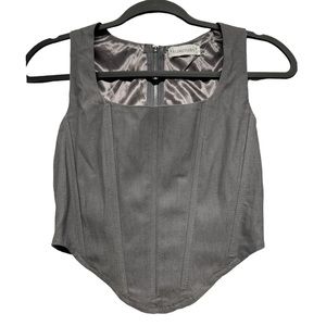 Rumored-Bustier Top in Gray
